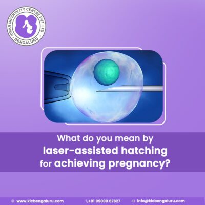 What do you mean by laser-assisted hatching for achieving pregnancy?